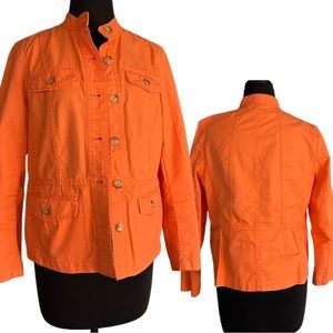 TALBOTS Orange Denim Jacket
